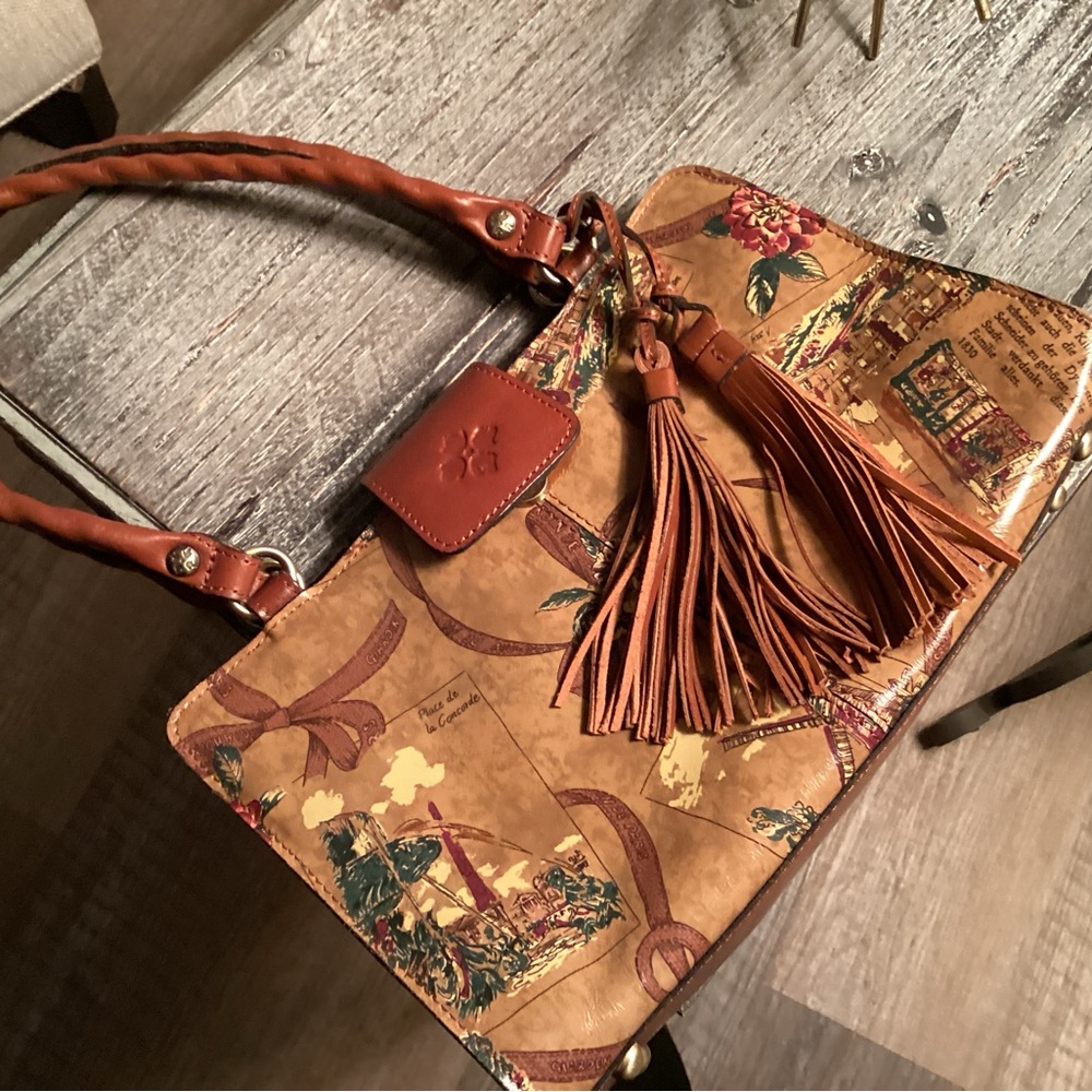 Patricia Nash Multicolor Leather Shoulder Bag Ret. This is gorgeous.